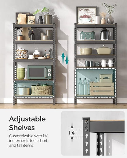 SONGMICS 5-Tier Storage Shelves, Load 2310 lb, Boltless Assembly, Adjustable - Image 5