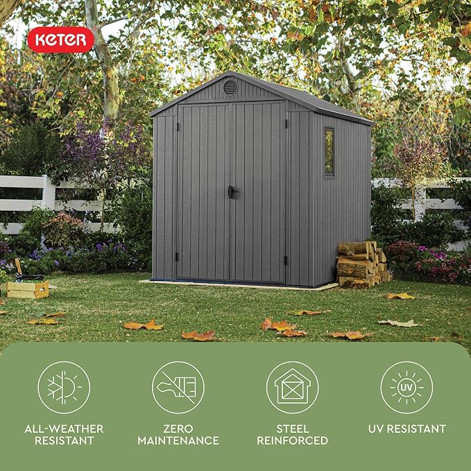 Keter Outdoor Storage Tool Shed, - Image 4