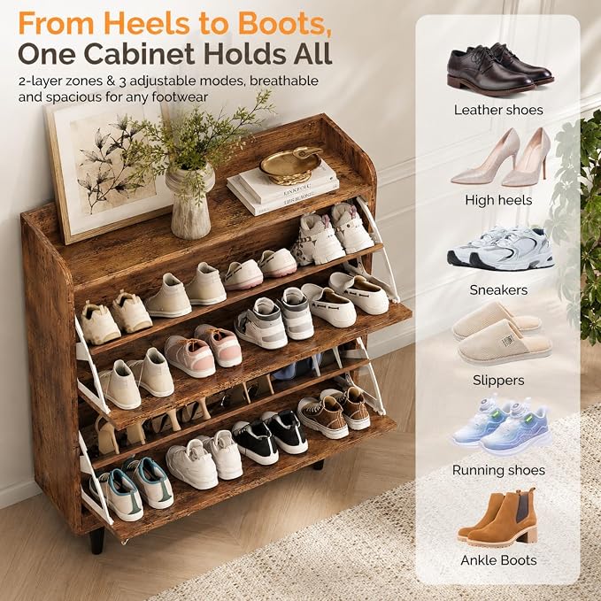 VINGLI Shoe Storage Cabinet for Entryway - Image 7