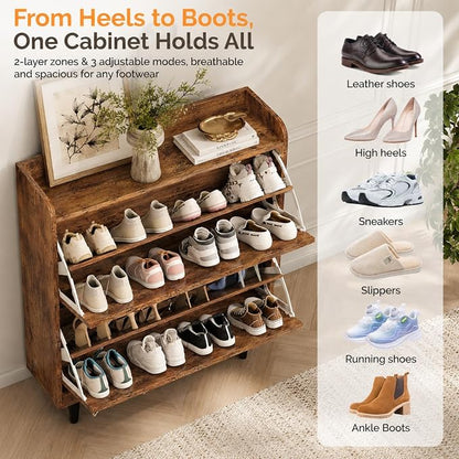 VINGLI Shoe Storage Cabinet for Entryway - Image 7