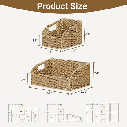 Wicker Baskets for Organizing, Kitchen Counter - Image 3