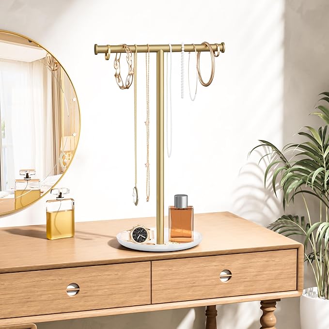 Gold Necklace Organizer Stand - Image 2