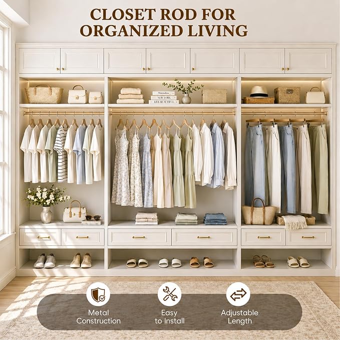 Heavy Duty Closet Rod, 17-39 IN Closet Rods - Image 2