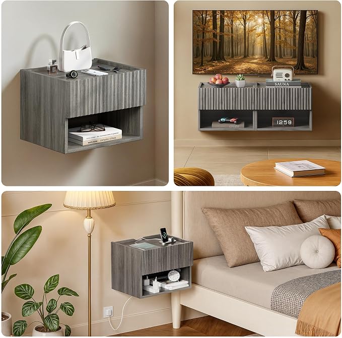 Floating Nightstand Bedroom Bedside Table - Image 5