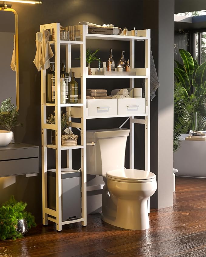 Over The Toilet Storage with 2 Drawers - Image 2