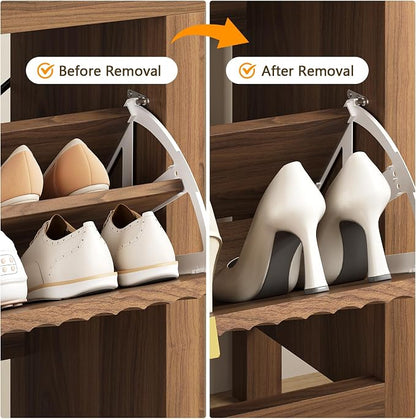 Fluted Shoe Cabinet Storage - Image 5