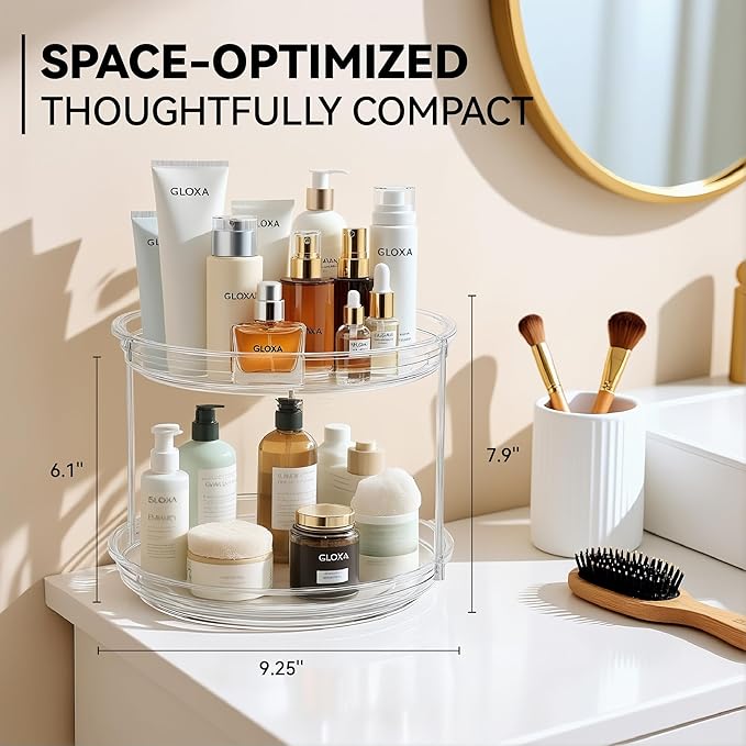 2 Tier Lazy Susan Turntable Organizer - Image 3
