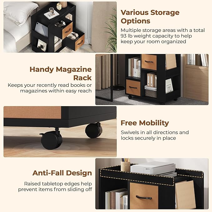 Yaheetech Narrow Side Table - Image 5