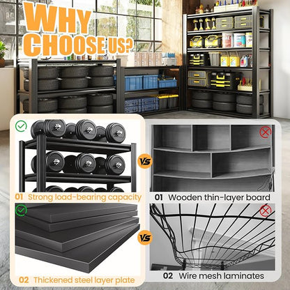 63" H Garage Shelving, Heavy Duty Storage Shelves, Garage Storage Shelves - Image 3
