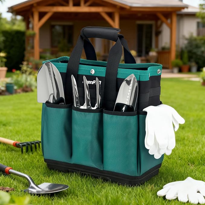 GrenPRO Garden Tool Bag Molded Bottom, Heavy Duty Tool Tote Toolbox - Image 7