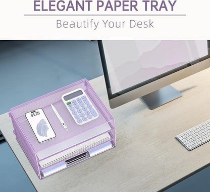 DALTACK 3 Tier Letter Tray Paper Organizer - Image 3