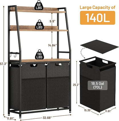 Lulive Double Laundry Hamper - Image 4