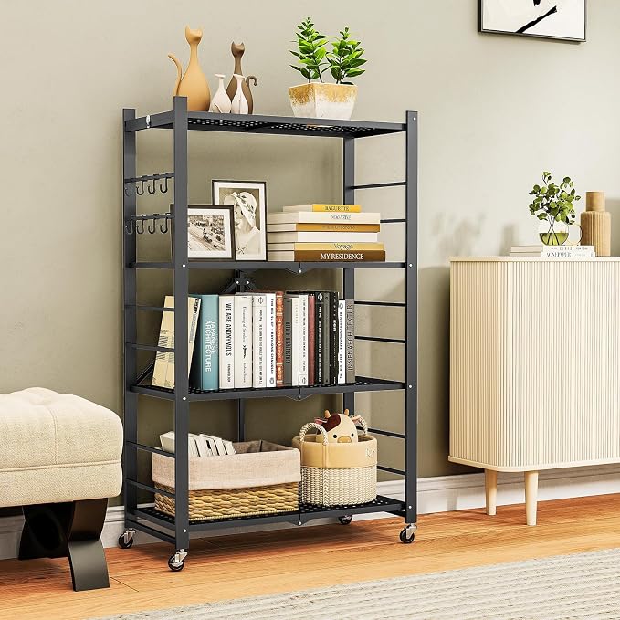 Fenbeli Foldable Shelves with Wheels - Image 2