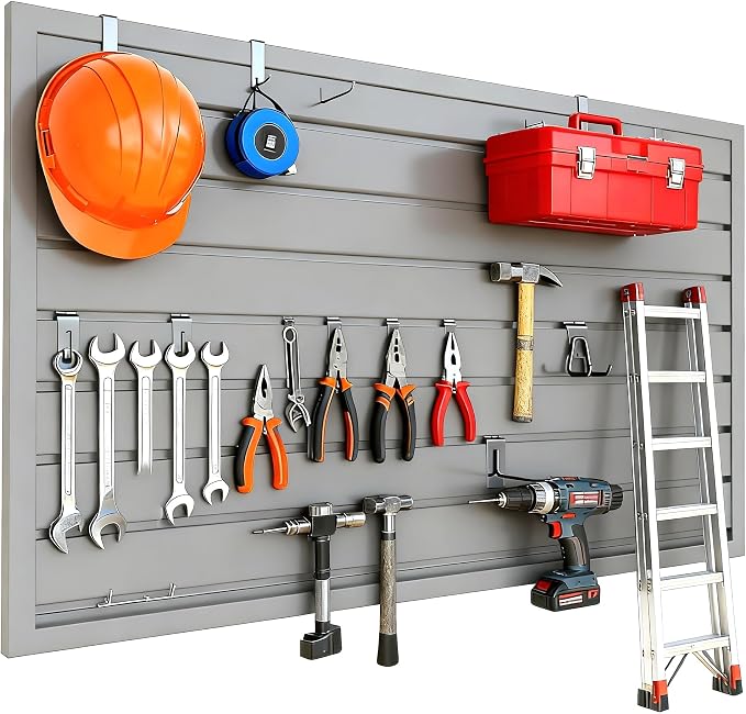 Yuzzy Slat Wall Paneling 2 x 4ft, Garage Slatwall Panel Wall Storage Systems - Image 4