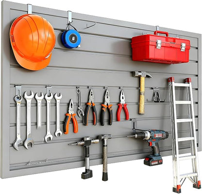 Yuzzy Slat Wall Paneling 2 x 4ft, Garage Slatwall Panel Wall Storage Systems - Image 4