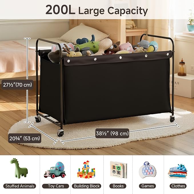StorageWorks Toy Box with Wheels - Image 2