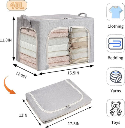 combocube 3-Side Zippered Openings Clothes Storage Bins - Image 4