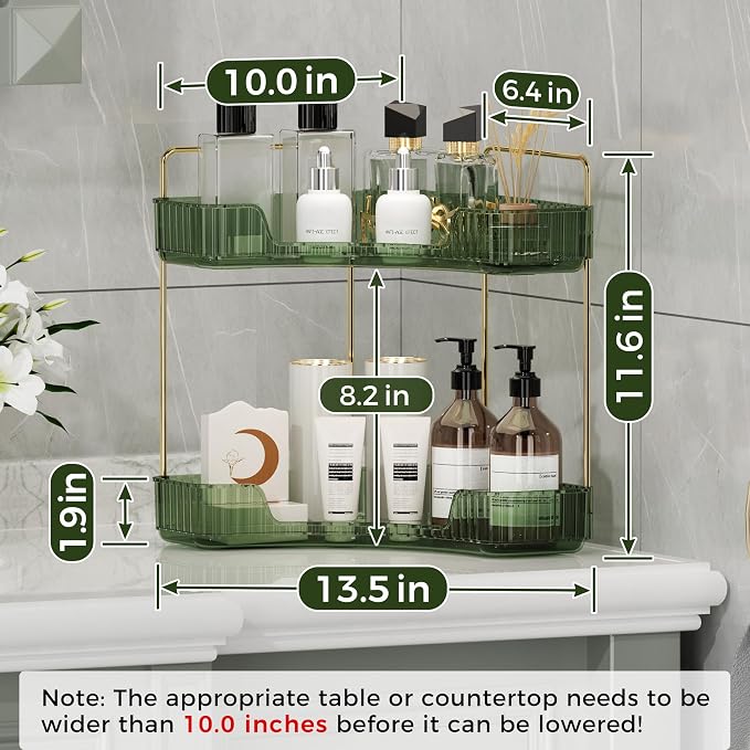 YCIA&DONE Corner Bathroom Counter Organizer, Makeup Organizer - Image 6