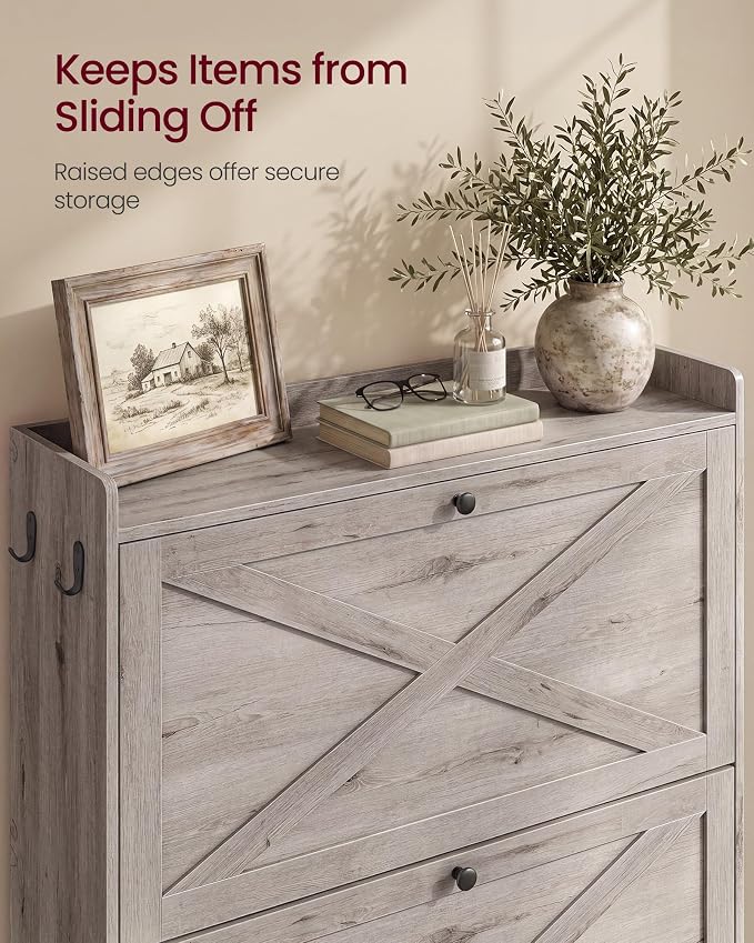 VASAGLE Shoe Storage Cabinet Organizer - Image 6