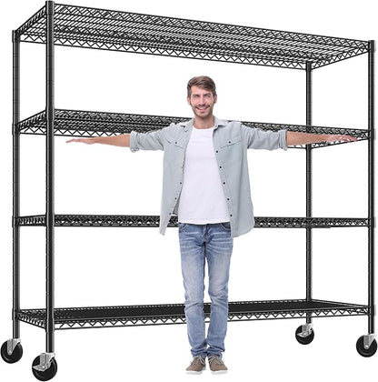 REIBII 60" W Storage Shelves 2878LBS Metal Shelving Unit by REIBII