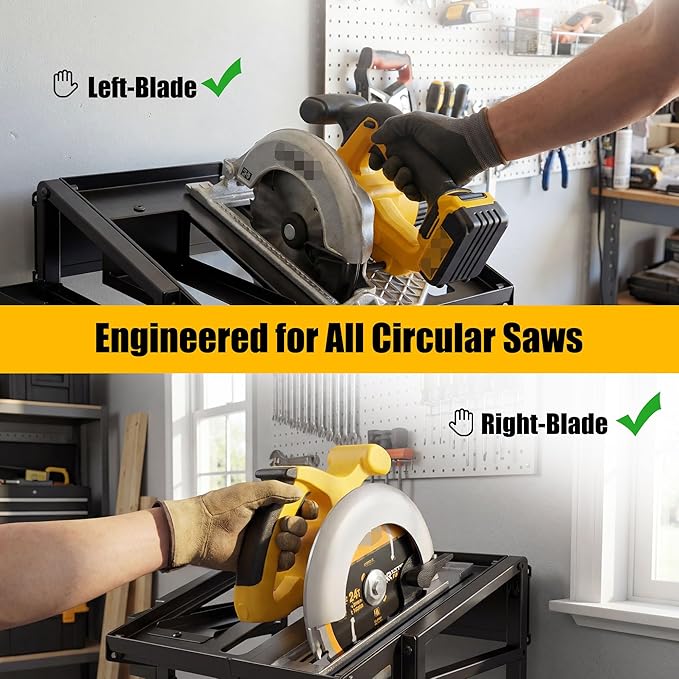 Heavy Duty Metal Circular Saw Holder Wall Mount - Image 4