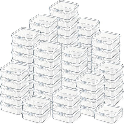 Jetec 60 Pieces Mini Plastic Clear Beads Storage Containers Box - Image 8