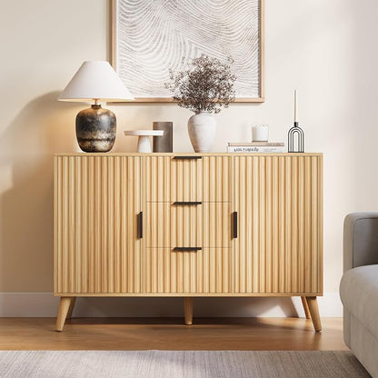47.2" Fluted Sideboard Buffet Cabinet - Image 3