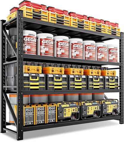 60" Wide Storage Shelves, 5000LBS Garage Shelving Heavy Duty, Standing Shelf by LISSIMO