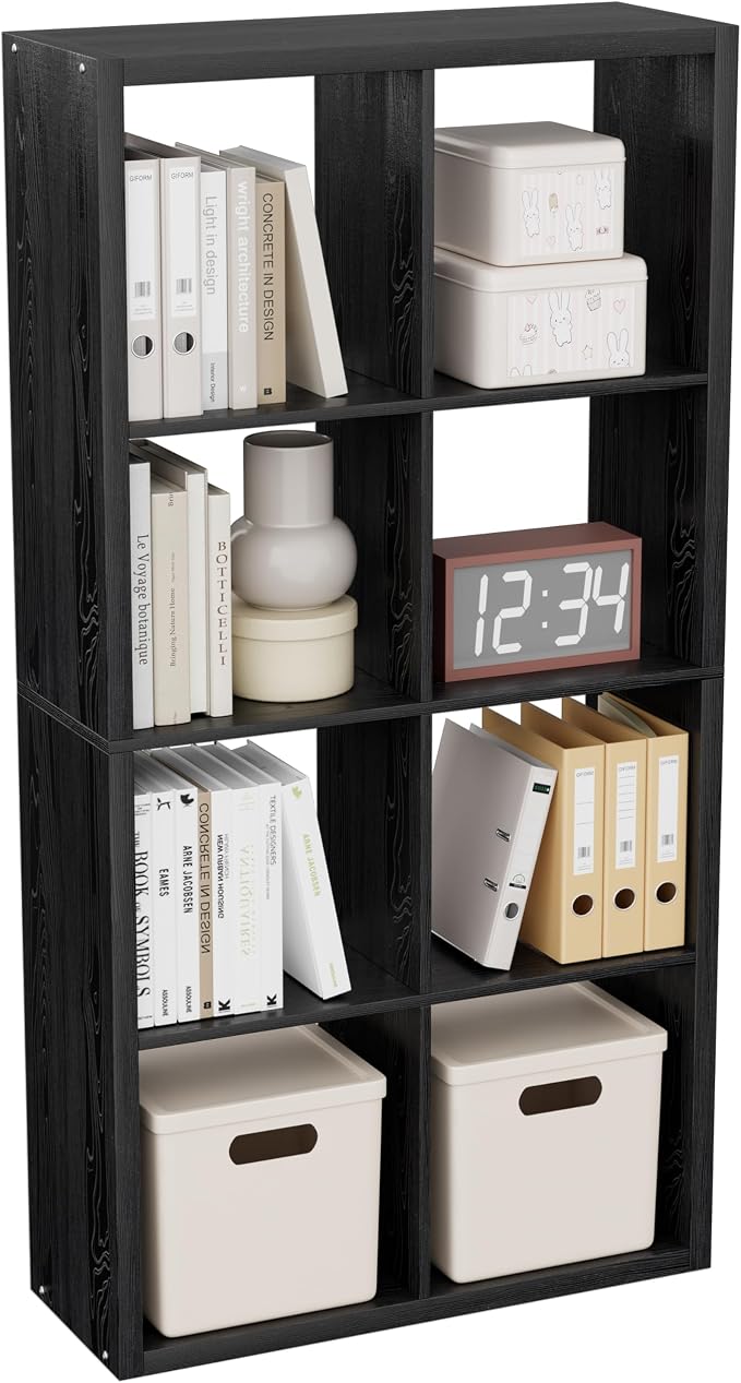 Cube Storage Organizer Bookcase, Decorative 11 inch Open Back Cubical Shelf by VDNEND
