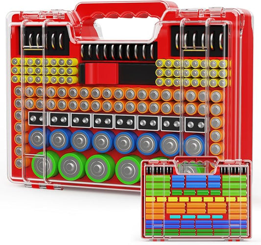 Battery Organizer Storage Holder Box Case by Yeenhoopy
