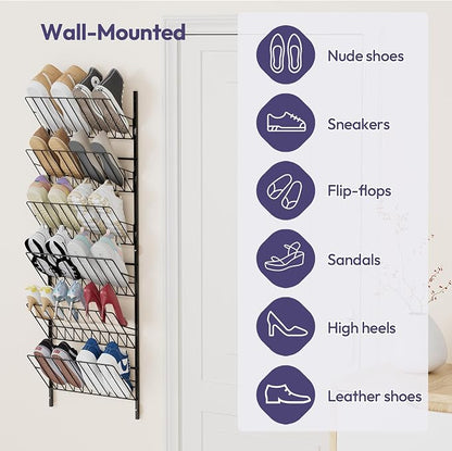 SWTYMIKI Over the Door Shoe Organizer - Image 5