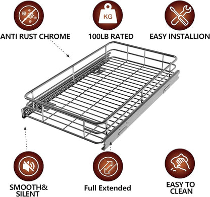 Pull Out Cabinet Organizer, Put Out Shelves - Image 6