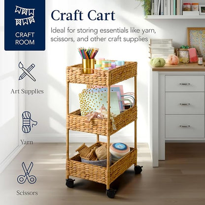 Best Choice Products 3-Tier Water Hyacinth Rolling Nursery Caddy w/Wheels - Image 7