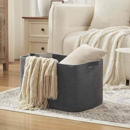 95L Extra Large Blanket Basket, Nursery Blanket Storage - Image 3