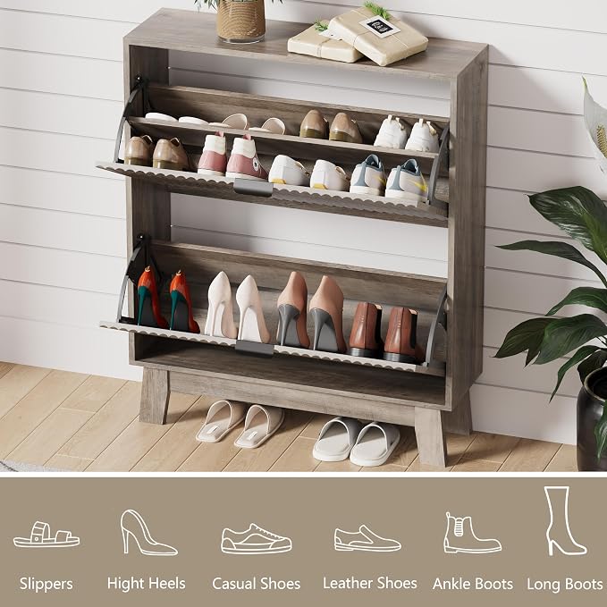HUANLEGO Shoe Cabinet Storage for Entryway - Image 3