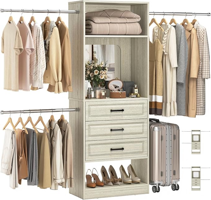 Unikito 48" W - 96” W Closet System by Unikito