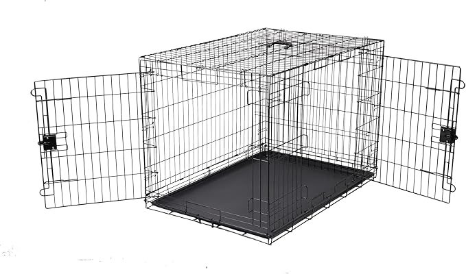 Amazon Basics - Durable, Foldable Metal Wire Dog Crate by AmazonBasics