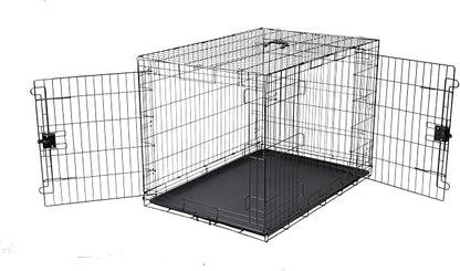 Amazon Basics - Durable, Foldable Metal Wire Dog Crate by AmazonBasics