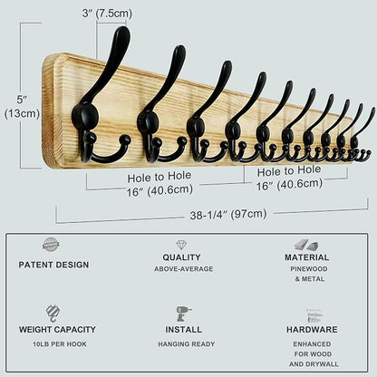 Dseap Coat Rack Wall - Image 6