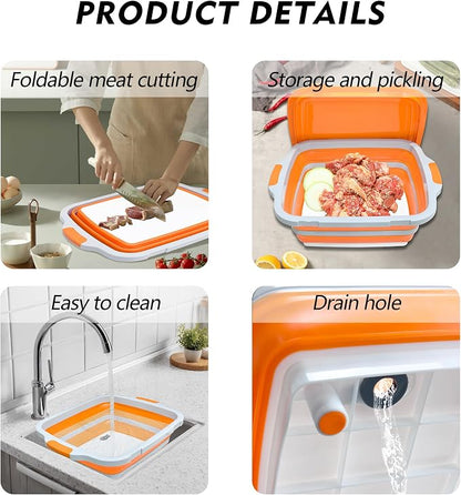8L/16L BBQ Prep Tub with Cutting Board, Lid & Complimentary Mitts/Gloves – - Image 5