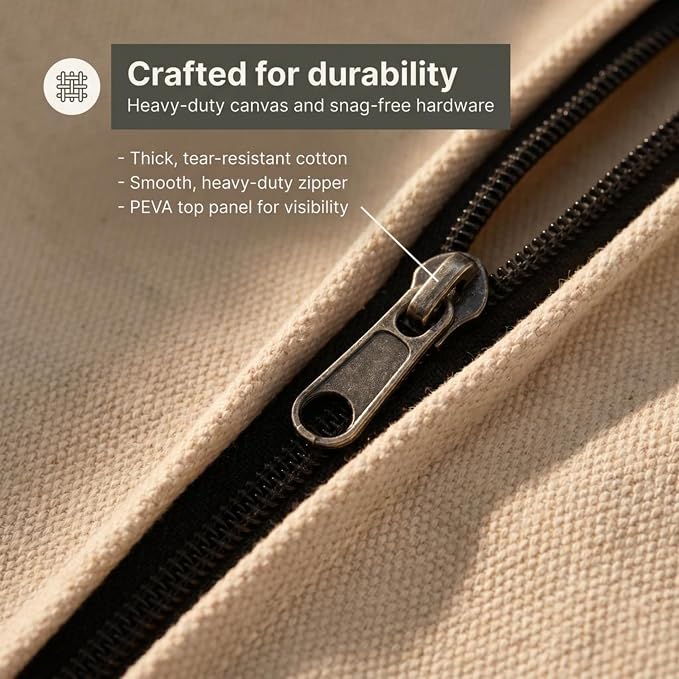 Household Essentials 3392-1 Cedarline Collection Hanging Garment Bag | Dress - Image 9