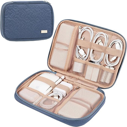 NISHEL Travel Cord Organizer Case, Tech Electronic Bag, Essentials by NISHEL