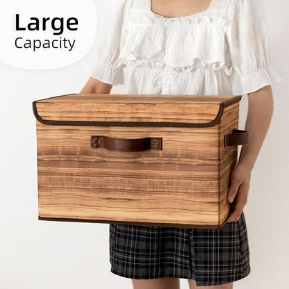 GRANNY SAYS Storage Boxes with Lid, Fabric Storage Bins with Lids, Decorative - Image 7