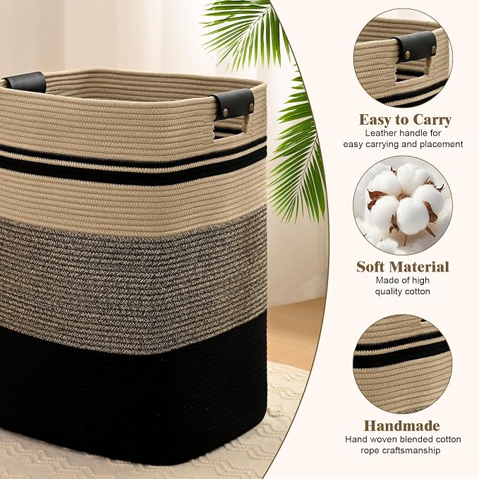 Laundry Hamper, 85L Tall Laundry Basket - Image 6