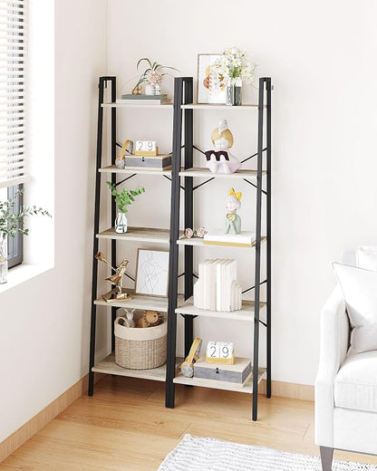 Hzuaneri Ladder Shelf, Freestanding Corner Storage Shelf | Bookcase - Image 5