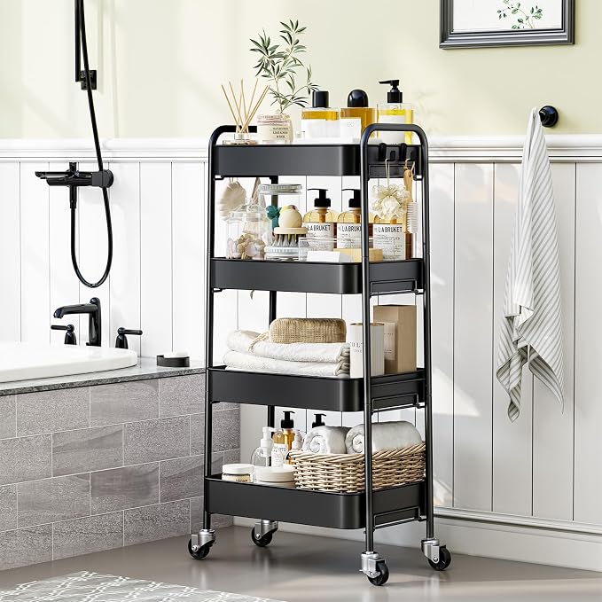 TOOLF 4-Tier Rolling Cart - Image 9