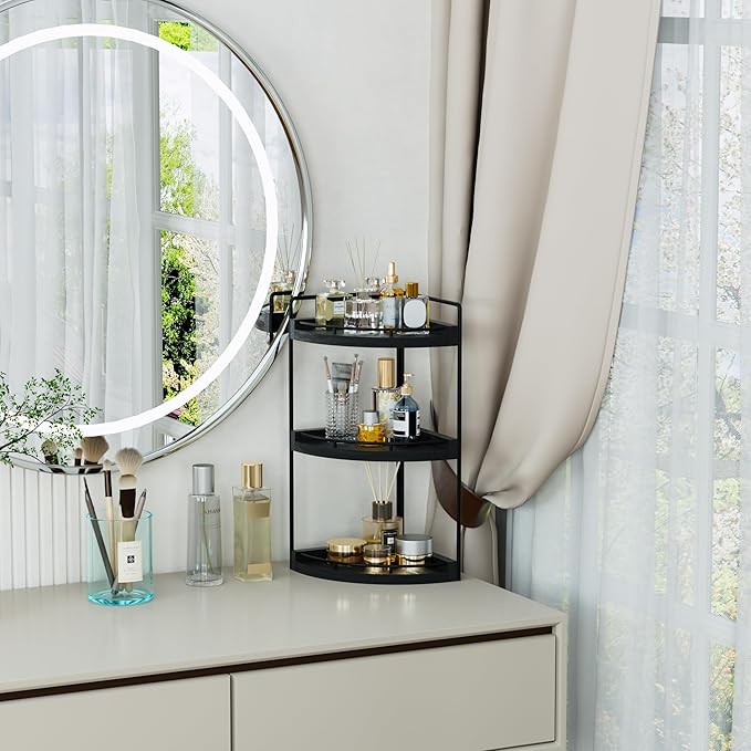 Corner Bathroom Counter Organizer, 3 Tier Bathroom Sink Shelf Countertop - Image 7