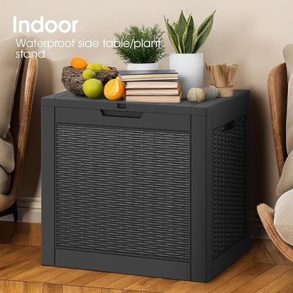 KAMABOKO 30 Gallon Outdoor Storage Box, Resin Deck Boxes Indoor and outdoor - Image 5