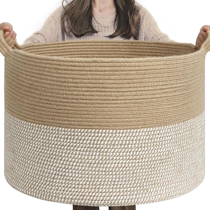 INDRESSME Extra Large Woven Baskets by INDRESSME