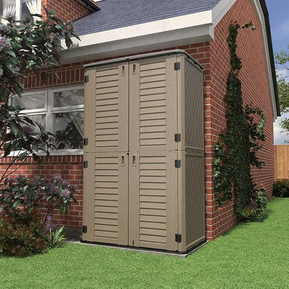 KINYING Sheds & Outdoor Storage, 66 cu.ft Vertical Outdoor Storage Cabinet - Image 3